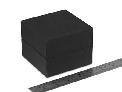 Premium Black Soft Touch Bangle Box - Standard Image - 3