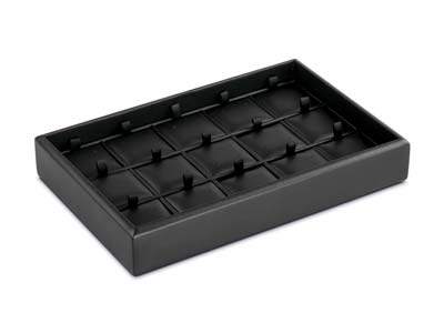 Stackable Black Earring Presentation Tray