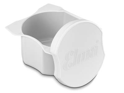 Elma Plastic Cleaning Cup With Lid, White