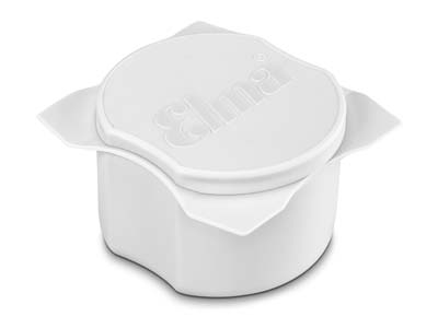 Elma Plastic Cleaning Cup With Lid, White - Standard Image - 2