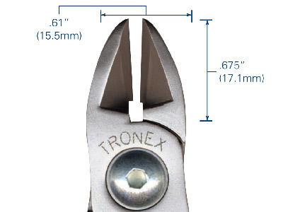 Tronex Extra Large Oval Razor Flush Cutters - Standard Image - 2