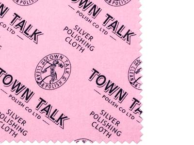 Town Talk Silver Cloth Small,      12.5cm X 17.5cm, Anti-tarnish,     Trade Pack of 50 - Standard Image - 2