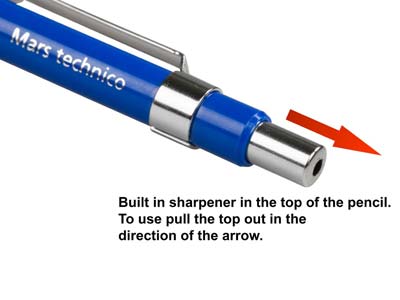 Staedtler Mars Technico Designer's  Mechanical Pencil, With 2mm HB Lead - Standard Image - 2
