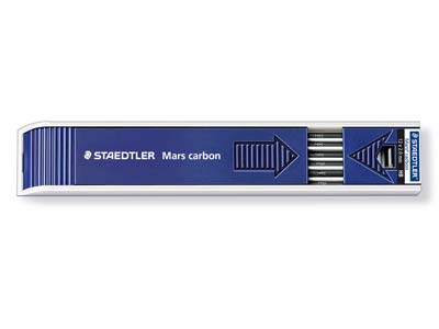 Staedtler Mars Carbon 2mm          Replacement Leadset Of 12, HB - Standard Image - 1