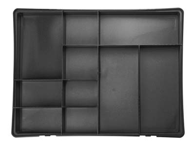 Wham Large Project Box Organiser   38x30x5cm 10 Compartments Black - Standard Image - 3