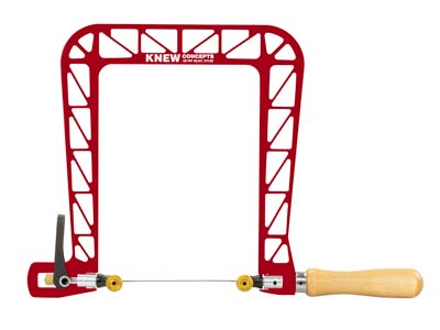 Knew Concepts Mk.4 Heavy Duty Fret Saw With Lever Tension And Swivel  Blade Clamps 203mm8 Deep