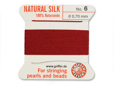 Griffin Silk Thread Garnet, Size 6 - Standard Image - 1