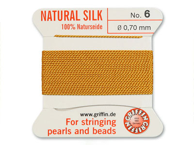 Griffin Silk Thread Amber, Size 6