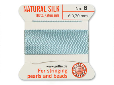 Griffin Silk Thread Turquoise, Size 6 - Standard Image - 1
