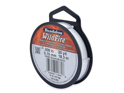 Beadalon Wildfire Thread Frost     0.15mm X 18.3m - Standard Image - 1