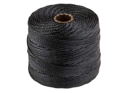 Beadsmith S-lon Bead Cord Black Tex 210 Gauge #18 70m - Standard Image - 1