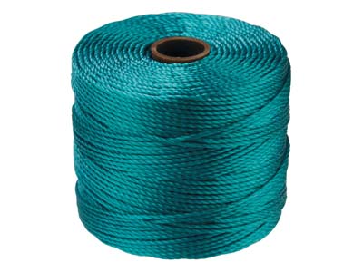 Beadsmith S-lon Bead Cord Teal Tex 210 Gauge 18 70m