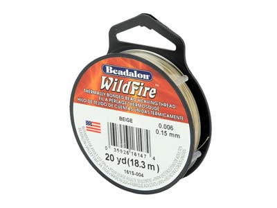Beadalon Wildfire Thread, Beige,   0.15mm X 18m - Standard Image - 1