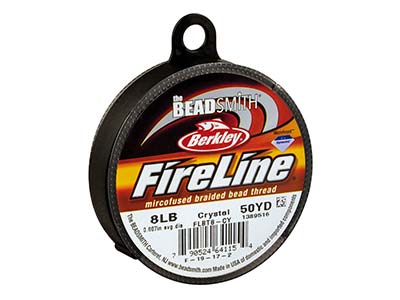 Fireline Beading Thread 8lb,       Crystal, 0.17mm X 50 Yard Reel
