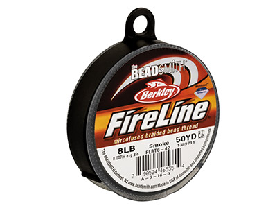 Fireline Beading Thread 8lb, Smoke, 0.17mm X 50 Yard Reel