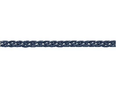Black Braided 4mm Leather Cord, 3 Metre Length