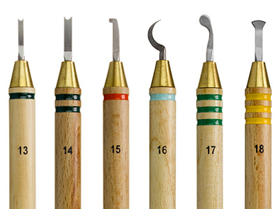 Wolf Toolstrade Precision Wax    Carver Set Of 6 Speciality Sizes   13-18