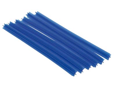 Ferris Cowdery Wax Profile Wire 6  Prong Blue 8mm Pack of 6