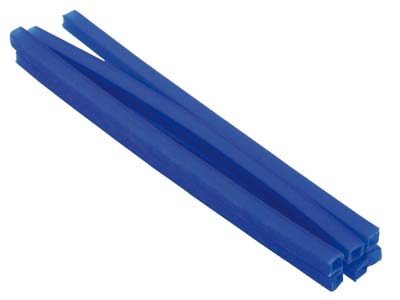 Ferris Cowdery Wax Profile Wire    Square Tube Blue 5mm Pack of 6