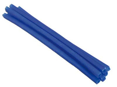 Ferris Cowdery Wax Profile Wire    Square Tube Blue 4mm Pack of 6