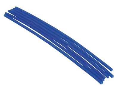 Ferris Cowdery Wax Profile Wire    Hinge Tube Blue 2.5mm Pack of 6