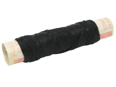 Coloured Silk Black 10 Metre Reel