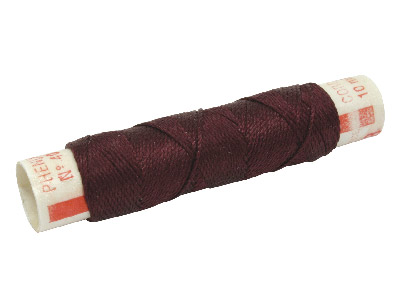 Coloured Silk Dark Red 10 Metre Reel Garnet