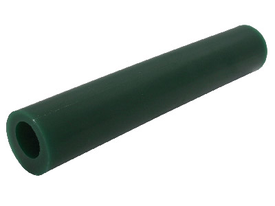 Ferris Round Wax Tube With Off     Centre Hole, Green, 6150mm Long, 27mm Diameter