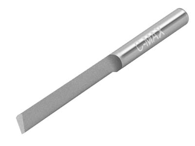 GRS® C-Max Carbide Tapered Flat     Graver 0.6mm X 10 Degree Tool Point Width - Standard Image - 4