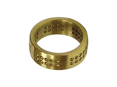 GRS Brass Practice Pave Set Ring  7.0mm With 1.5mm Holes And Flat    Surface