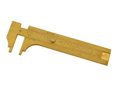 Brass Slide Vernier Gauge 100mm X  0.01mm - Standard Image - 1