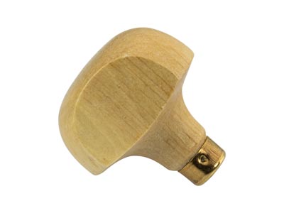 Wooden Handle, Flat Sided Mushroom