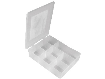 Beadalon Bead Storage Box, 8-bin, 18x14x4cm