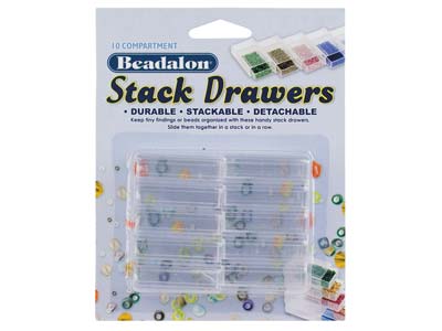 Beadalon Bead Storage Stack Drawers Pack of 10 - Standard Image - 1