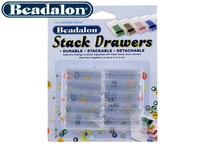 Beadalon Bead Storage Stack Drawers Pack of 10 - Standard Image - 3