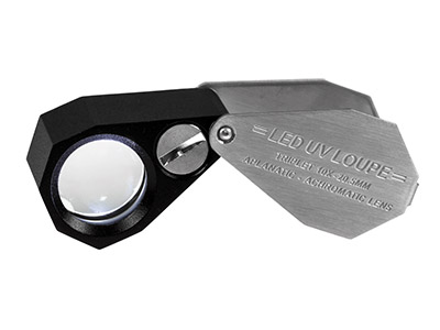 Loupe Led With UV Tester X10       Magnification