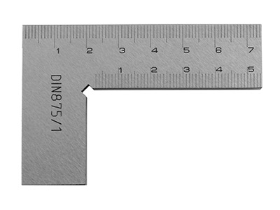 Technique Professional Stainless   Steel Engineers Square 75 X 50mm - Standard Image - 1