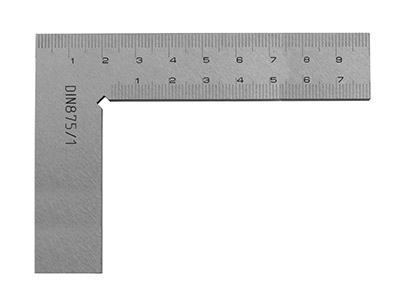Technique Professional Stainless   Steel Engineers Square 100 X 70mm - Standard Image - 1