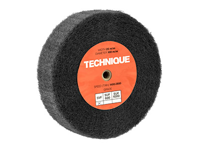 Techniquetrade Satin Finish      Wheel, Silicon Carbide, Medium,    100mm X 25mm