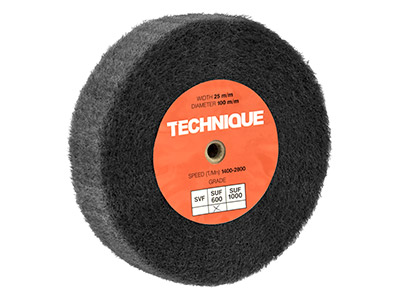 Technique™ Satin Finish       Wheel, Silicon Carbide, Fine, 100mm X 25mm - Standard Image - 1