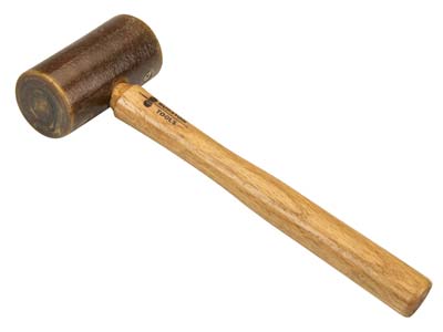 Durston Rawhide Mallet With Lead   Core, Size 1, 38mm Head Diameter