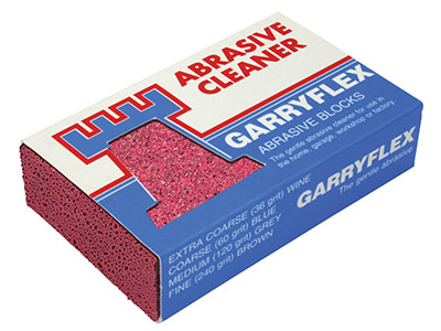 Abrasive Rubber Block Extra Coarse, Wine, 36 Grit, Garryflex