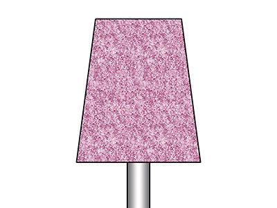 Pink Carborundum Trapeze Abrasive  13.00mm 749 - Standard Image - 2
