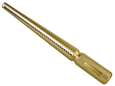 Gold Aluminium Ring Stick British  Ring Sizes D - Z+5 - Standard Image - 2