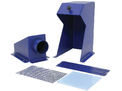Metal Dust Hood With Collection    Tray And Guard - Standard Image - 1