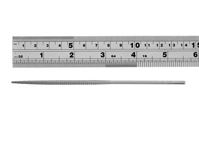 Vallorbe 140mm Wax Files, Cut 4,   Set Of 6 - Standard Image - 4