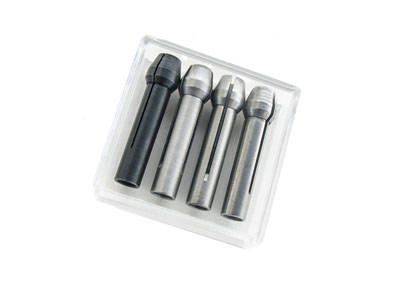 Foredom Set Of 4 Replacement        Collets For H.8, H.8sj, H.28,       H.28sj Sizes 1.58mm, 2.35mm, 3.18mm And 3mm