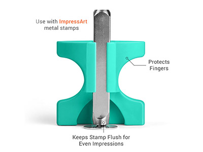 ImpressArt Simple Strike Jig 4mm   Plus Free Heart Design Stamp - Standard Image - 2