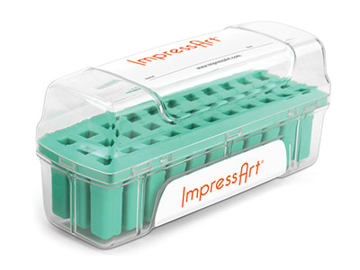 ImpressArt Letter Stamp Storage    Case Teal 6mm - Standard Image - 1