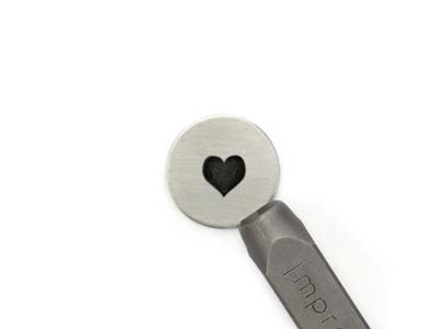 ImpressArt Signature Bold Heart    Design Stamp 6mm